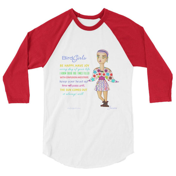 Jacana 3/4 sleeve raglan shirt - The BirdGirls