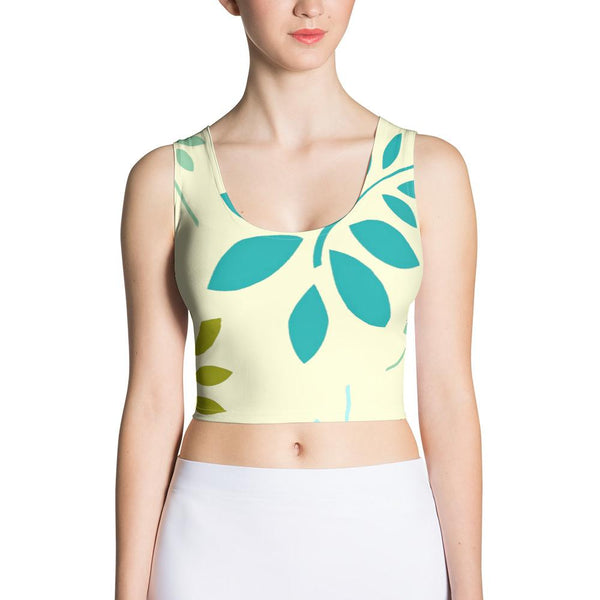 BirdGirls Leaf Medley Sublimation Cut & Sew Crop Top - The BirdGirls
