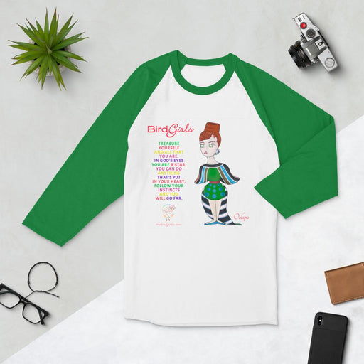 Oolpap3/4 sleeve raglan shirt - The BirdGirls