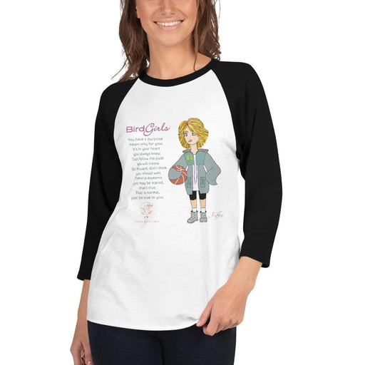 Puffin 3/4 sleeve raglan shirt - The BirdGirls