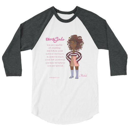 Mahalia 3/4 sleeve raglan shirt - The BirdGirls